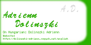 adrienn dolinszki business card